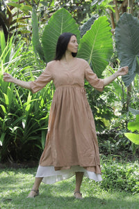 Mystical Dress Emerald Green/Indigo/Coconut Pink