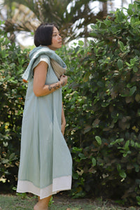 Mystical Dress Emerald Green/Indigo/Coconut Pink