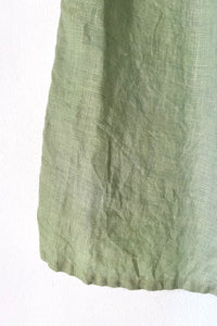 Linen Cynthia Double Face Indigo/Terracotta/Leaf Green/Cream Yellow