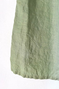 Linen Cynthia Button Tank Indigo/Terracotta/Leaf Green/Cream Yellow