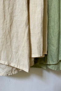 Linen Gaucho Pants Indigo/Terracotta/Leaf Green/Cream Yellow