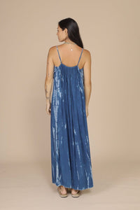 Maxi Dress Indigo/Pink/Green Indigo Sea World