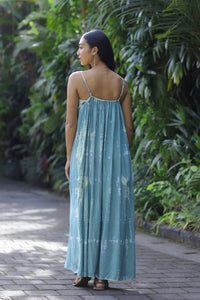 Maxi Dress Indigo/Pink/Green Indigo Sea World