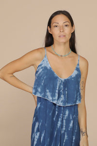 Maxi Dress Indigo/Pink/Green Indigo Sea World