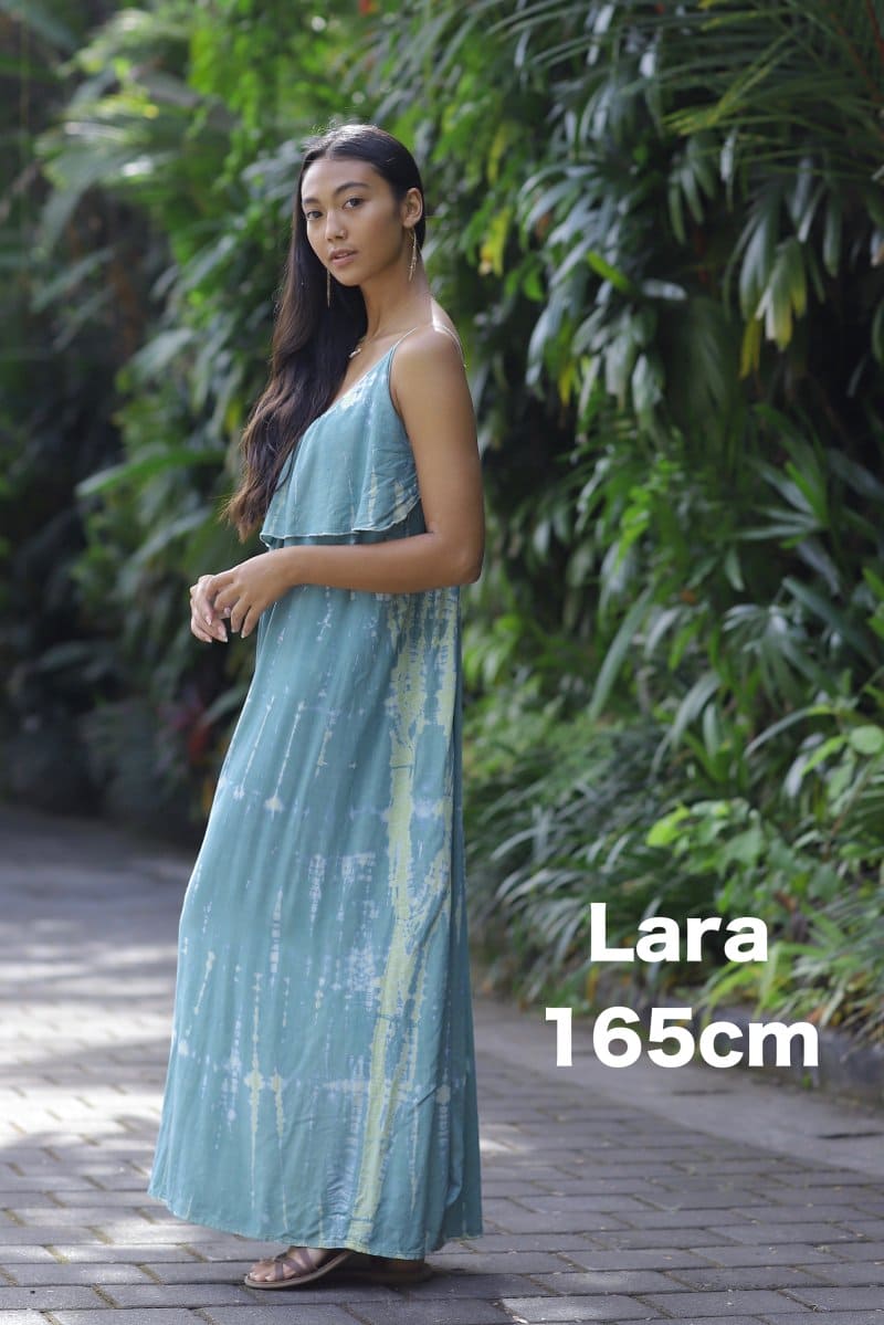 Maxi Dress Indigo/Pink/Green Indigo Sea World