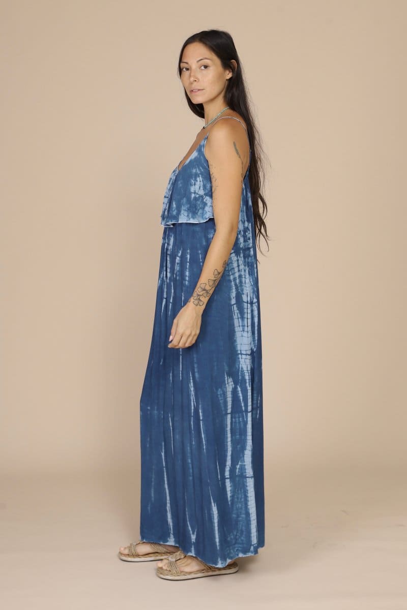 Maxi Dress Indigo/Pink/Green Indigo Sea World