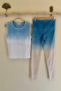 Organic Cotton Yoga Tank Top Indigo/Olive/Sakura Indigo Sea World