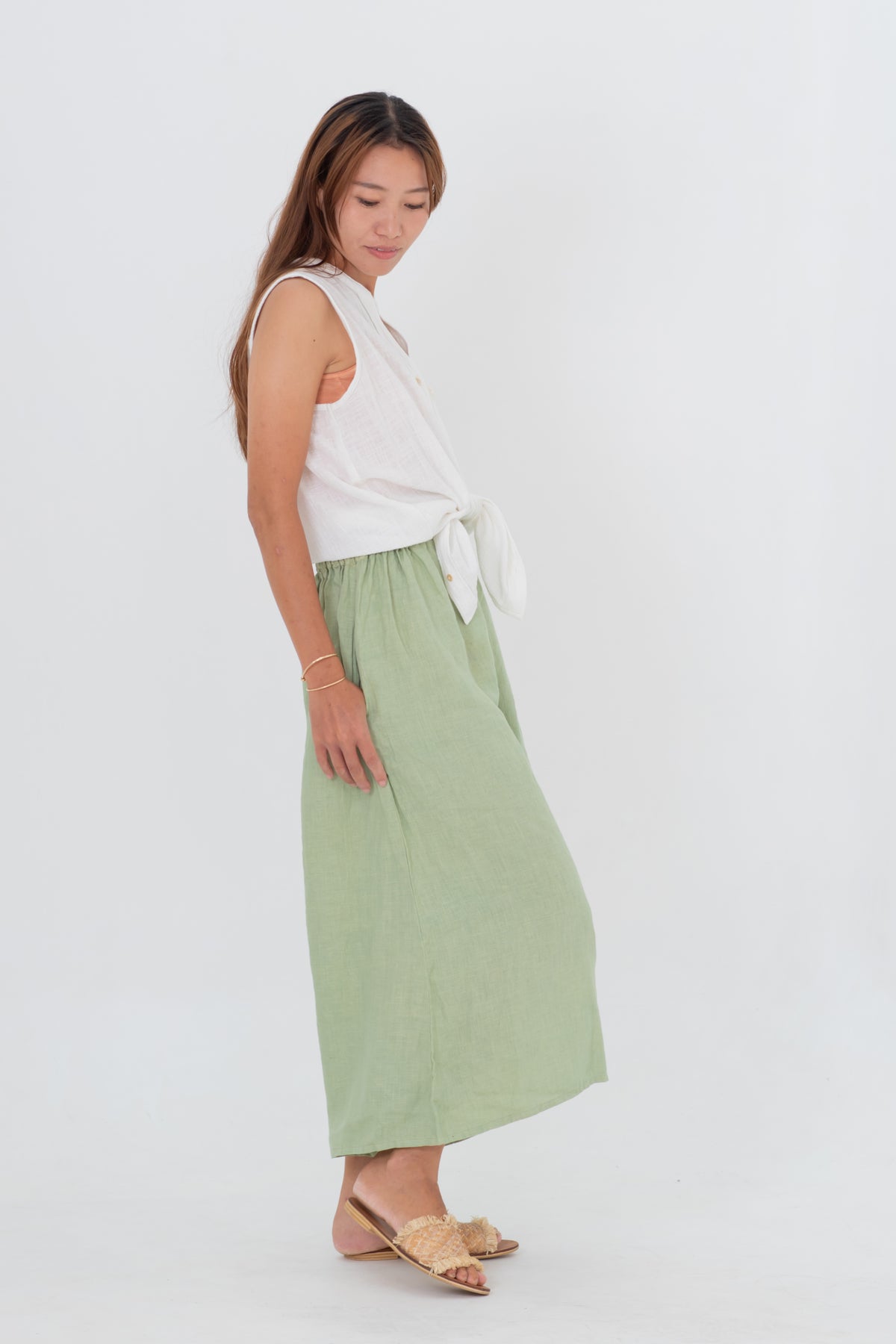 Lily Top light green/coconut pink/natural