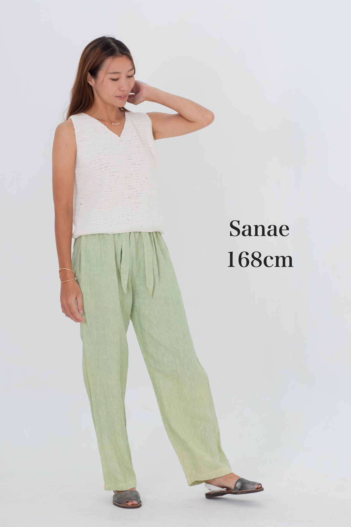 Linen Straight Pants Black/Indigo/Terracotta/Green/Cream