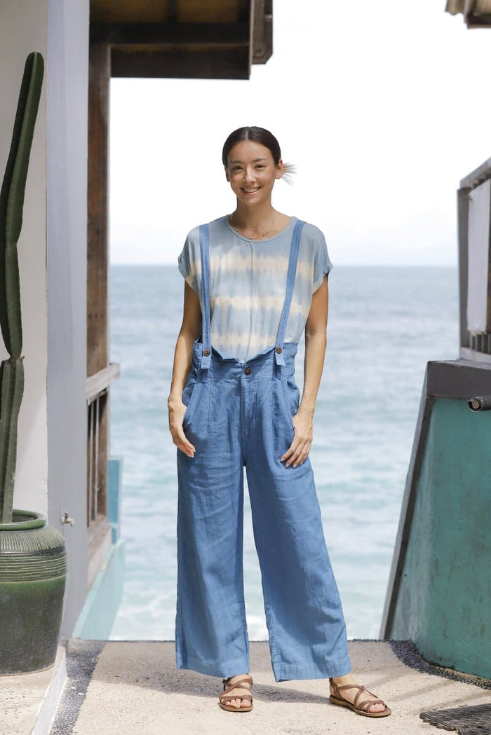 Suspenders Pants Indigo/Brown/Olive Indigo Sea World