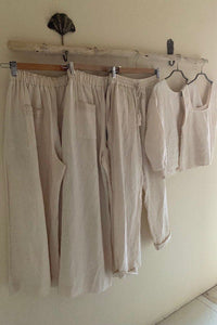 Wide Pants Short Indigo/Cream/Mocha/Gray Indigo Sea World